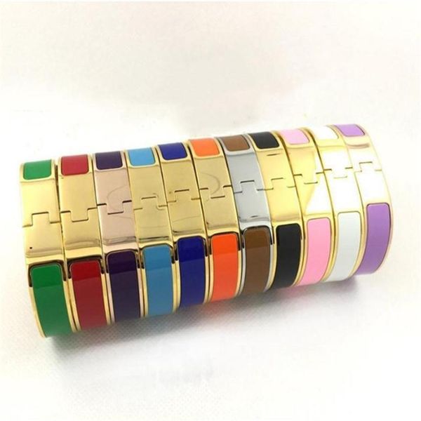 

luxury designer bracelet for girls gold fashion bangle men women color glue dropping stainless steel charm couple lovers h bracele286k301e, Golden;silver