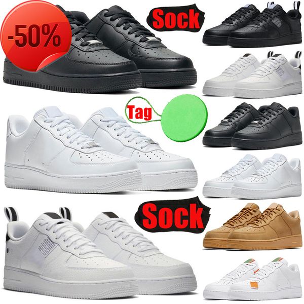 

casual shoes boots designer one af1 1 lows mens womens running shoes utility triple black white shadow men women trainers sports sneakers ru