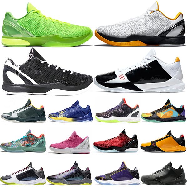 

2023 mamba 6 protro grinch mens basketball shoes prelude mambacita bruce lee think pink big stage white del sol mens trainers sports outdoor
