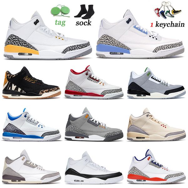 

jumpman 3s sneakers mens basketball shoes women unc laser orange cardinal red cool grey fragment racer blue chlorophyll muslin trainers
