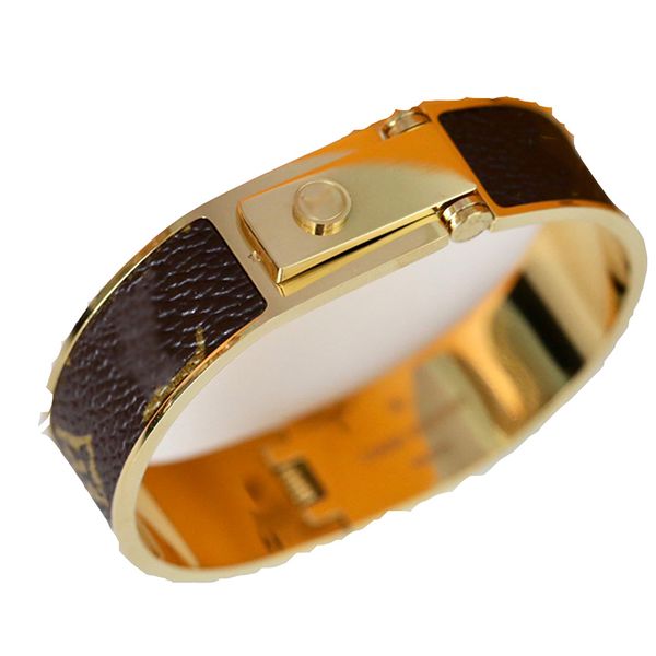 

copper leather bangle designer france brand classic pattern old flower sterling silver women and men rose gold bracelets luxury jewelry char, Black