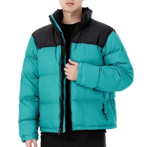 

designer luxury men women classic outdoor down jacket north 1996 winter coat thicken man woman clothing keep warm windproof unisex, Black