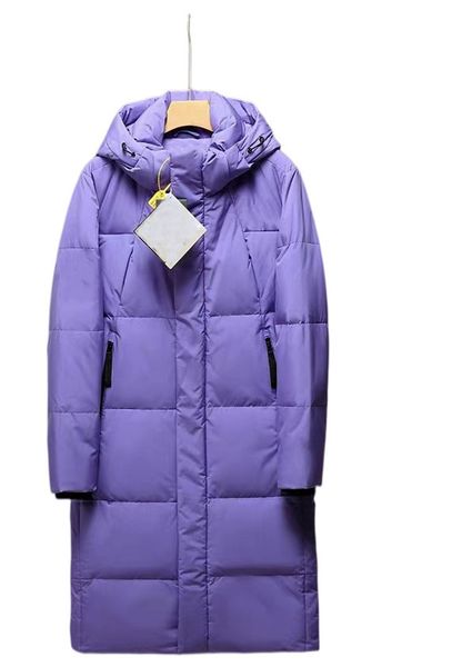 

2022 men's clothing white duck down jacket medium and long hooded cotton clothes north winter new korean fashion leisure warm thicken c, Black