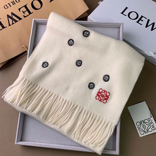

100% cashmere scarf designer scarves fashion button printed ultra soft thermal 35x180cm with original box, Blue;gray