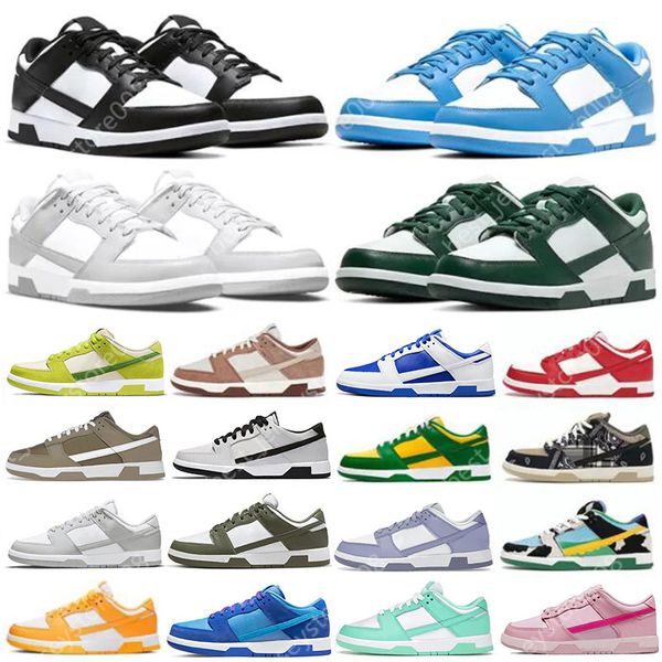 

2023 men women running shoes sneakers white black panda grey fog unc gai varsity green apple laser orange syracuse coast candy mens flat