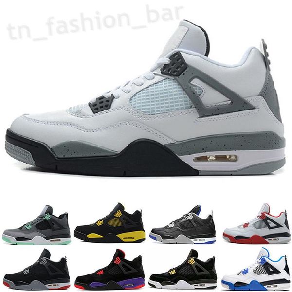 

4s 2021 bred white basketbal shoes cement cactus jack toro bravo men 4 tattoo fire red outdoor sneakers te01263u, Black;brown