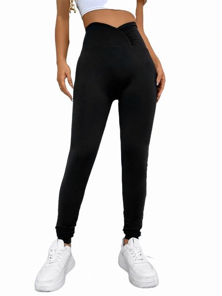 

women's shorts asymmetrical waist solid leggings j843#, White;black