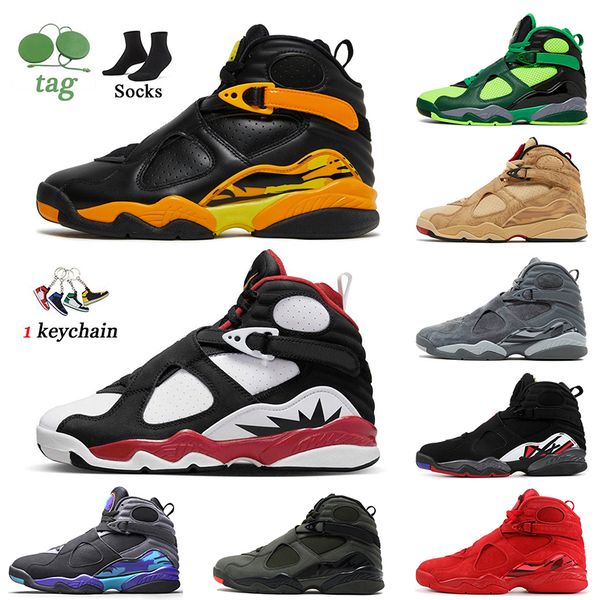 

8s basketball shoes taxi paprika jumpman 8 rui hachimura samurai doernbecher oregon ducks three peat take flight cool grey women mens athlet, White;red