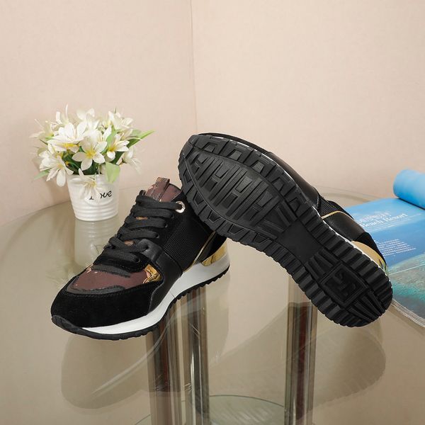 

designer flat sneaker virgil trainer casual shoes denim canvas leather white green red blue printed loafers fashion platform mens womens 071, Black