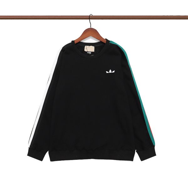 

famous mens designer hoodie sweate pullover street classic clover printing long sleeve men women autumn and winter to keep warm hoodies swea, Black