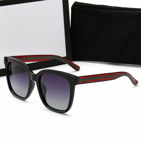 

luxury designer sunglasses fashion classic men women eyewear uv400 square frame sun glasses with box, White;black