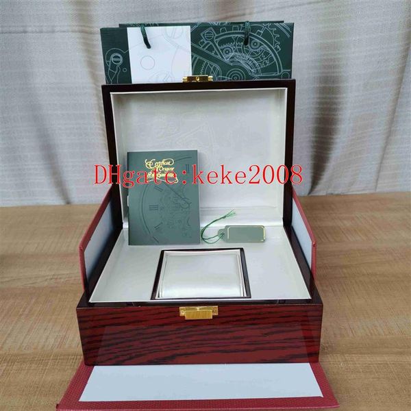 

selling atches boxes original papers red wood box handbag 20mm x 16mm for 15400 15710 15500 15202 26320 watch wris242g, Black;blue