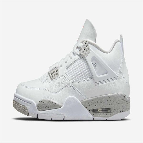 

authentic 4 white oreo shoes 4s tech grey black fire red university blue ct8527-100 trainer men women sports outdoor sneakers with2462