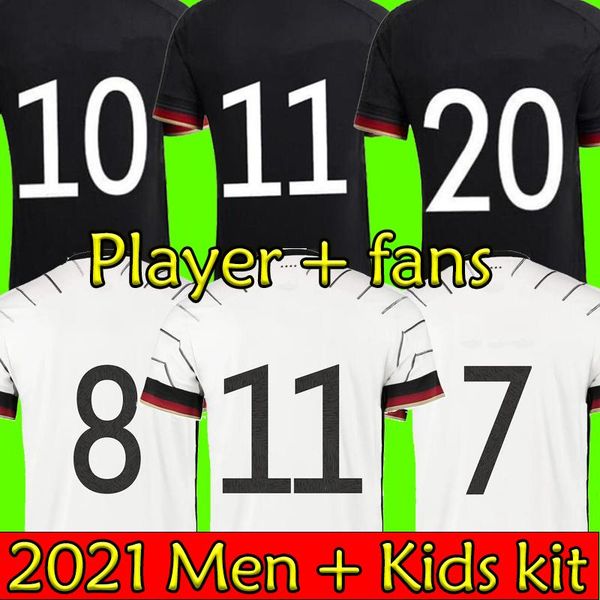 

college wear2021 player version euro cup soccer jersey allemagne hummels kroos fans football shirt 20 21 draxler reus jerseys muller gotze c, Black