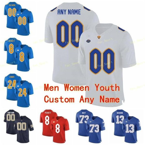 

ncaa college jerseys pittsburgh panthers pitt 1 larry fitzgerald 12 nick patti 12 paris ford 13 dan marino 5 tre tipton custom foo294w, Black