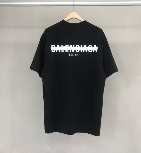 

balencigas women designer t shirt ink printed letter printed brand men women tshirts front letters woman t shirt size 4xl 5xl casual large h, White;black