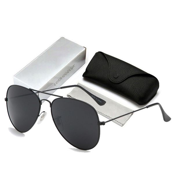 

2022 pilot rays sunglasses women/men classic brand designer aviation sun glasses retro outdoor driving oculos de sol 3025g25, White;black