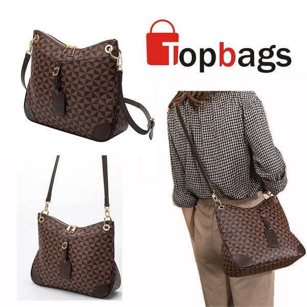 

luxury shoulder bags for woman handbag inverted triangle wallet brown leather hand pouch purse classic crossbody tote bag lady satchel desig