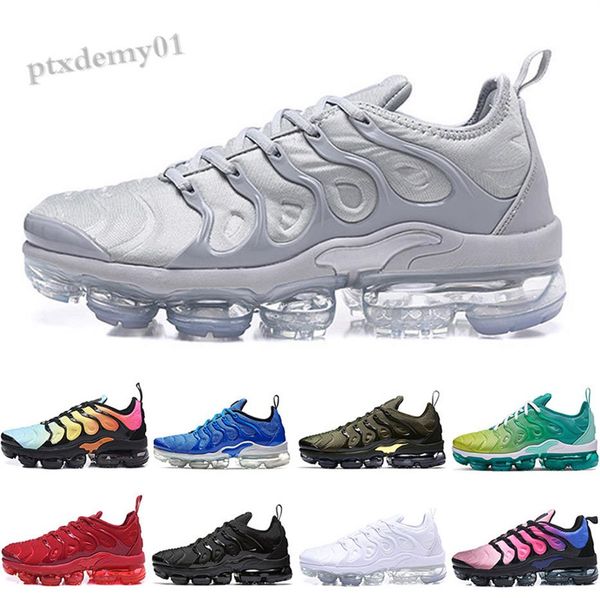 

2020 tn plus men women shoes game royal triple black white cool grey psychic pink mens sport sneakers trainers ww07245o, Black;brown