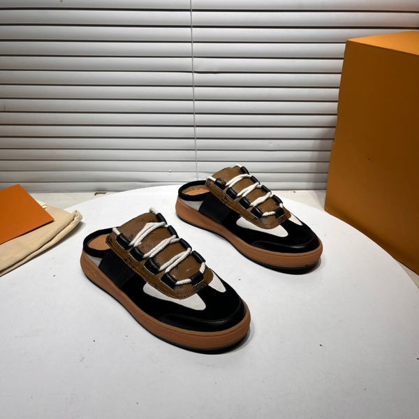 

designer men women striped shoes lace-up boots trainers platform casual shoe size vintage check cotton sneakers luxury 0829, Black