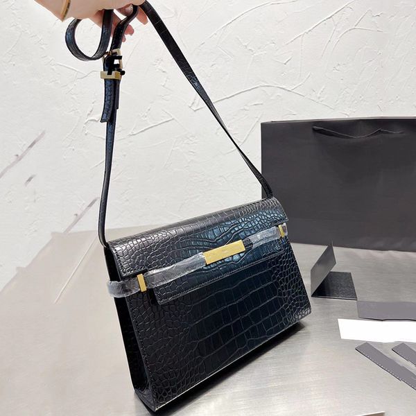 

luxury designer bags handbag women genuine leather shoulder bag fashion handbags lady crossbody retro business mom clutch alligator baguette