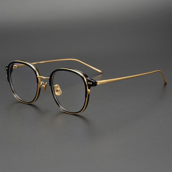 

2019 new pure titanium glasses frame men retro women round prescription eyeglasses harry vintage potter myopia optical frames eyew249r, Silver