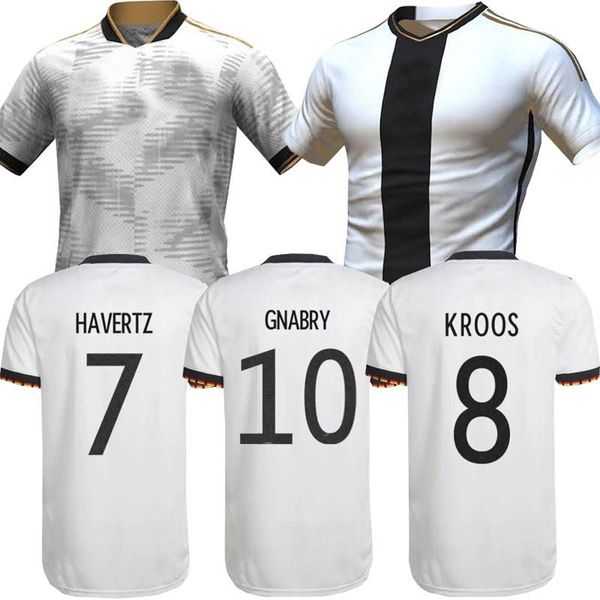 

soccer2022 2023 hummels soccer jersey fans player version kroos gnabry werner draxler reus muller gotze world cup football shirt germanies m, Black;yellow