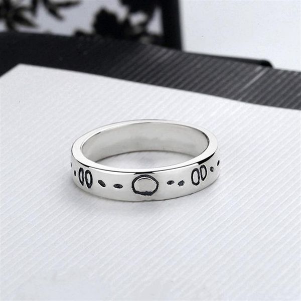 

classic fashion elf design couple ring men and women engagement jewelry rings does not fade to send lover gifts skull logo temperament 287z, Silver