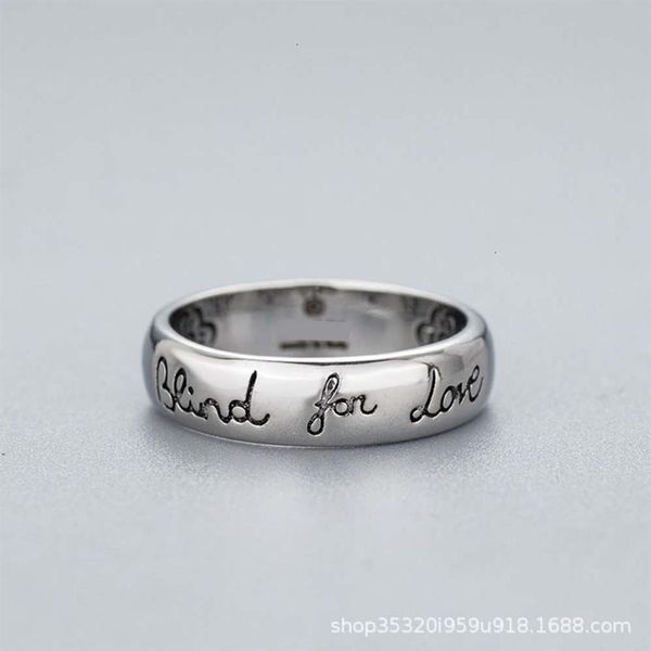 

ring two g santique thai sier blind for love silver jewelry271j