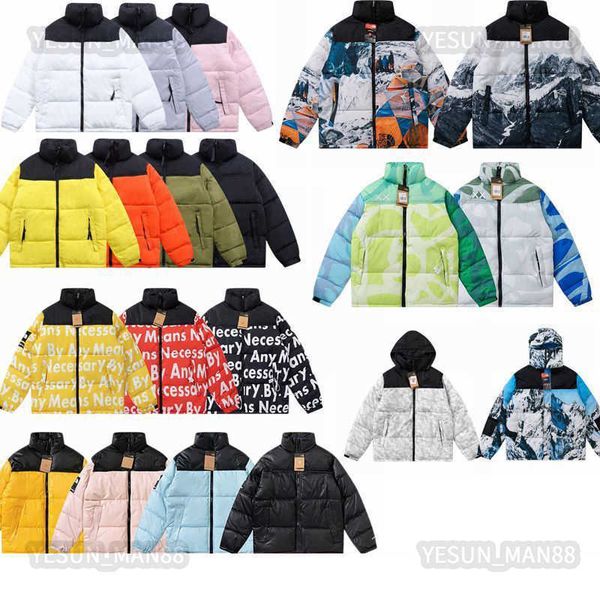 

mens designer north down jacket autumn and winter women puffer jackets outerwear causal warm thickened parkas snow mountain coat, Black