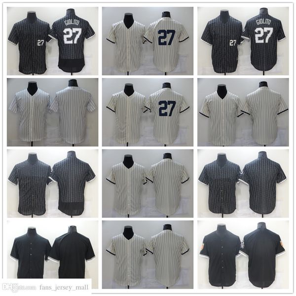 

new baseball 27 lucas giolito jerseys stitched blank jersey breathable sport black white home away blank size s-xxxl, Blue;black