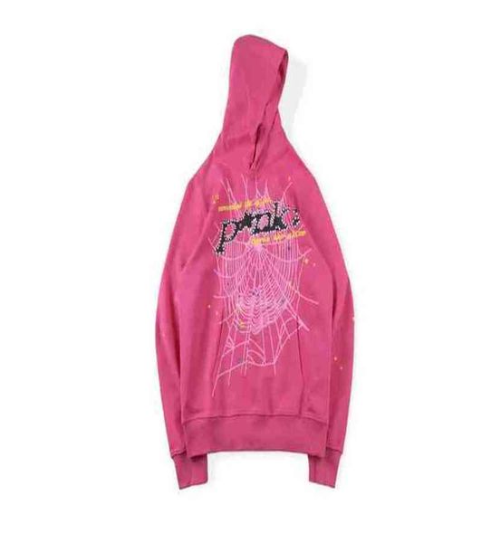 

222ss designer spider 555 hoodie pullover pink sp5der young thug hoodies senior classic leisure multicolor autumn winter men shoe printing w, Black