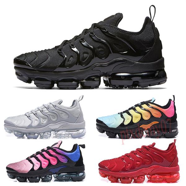 

2020 tn plus men athletic shoes triple black white sunset po blue wolf grey usa shoes sport sneakers chaussures 36-46 p072806, Black;brown