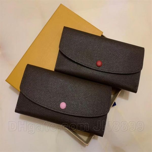 

new womens wallets ladies purses single zipper pocket fashion lady leather wallet credit card holder mens wallets with box267g, Red;black