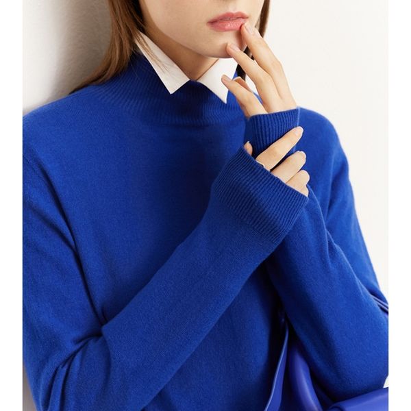 

womens sweaters amii minimalism autumn sweater for women fashion turtleneck knitted full sleeve 100% wool slim female sweaters 12241046 2209, White;black