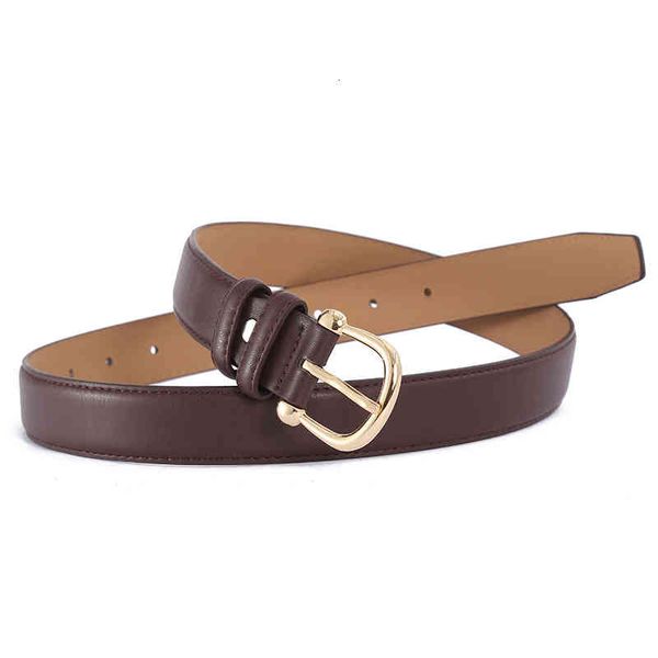 

belts d-button belt female ins fashion faux leather matching trousers sweater shirt hr83, Black;brown