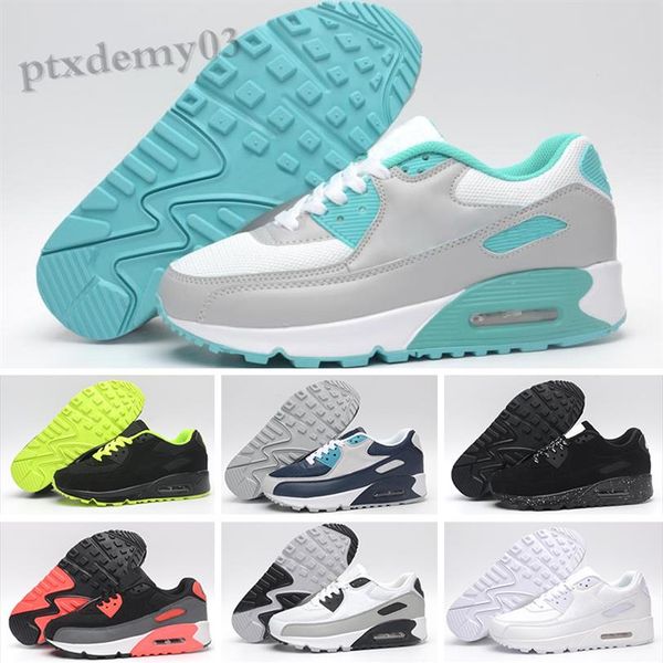 

men sneakers shoes classic 90 men and woman shoes sports trainer cushion surface breathable sports shoes 36-45 sh07276o, Black;brown
