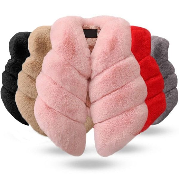 

waistcoat children girls faux fur vest autumn winter fashion thick warm colorful waistcoat kids outerwear baby girl christmas clothes 220905, Camo