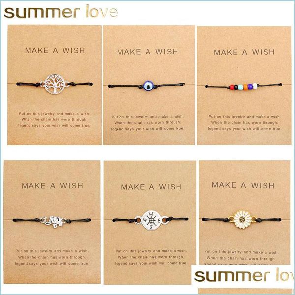 

link chain arrival handmade unique charm chain bracelets boho mini beads bracelet bangle tree of life african ma bdejewelry dhr4q, Black