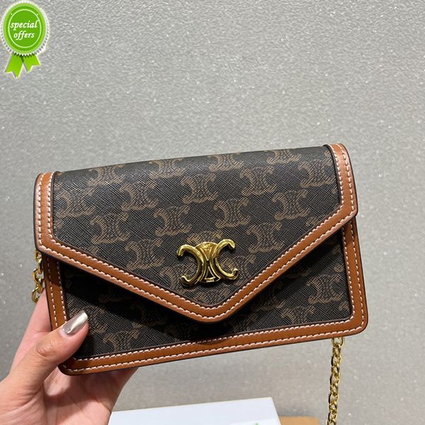 

designer clutch bag purses ladies handbags 2022 new canvas coated arc de chain small shoulder msenger