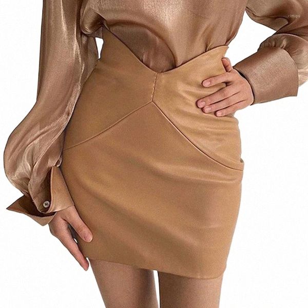 

skirts skirts pu leather women solid color mini slim fit streetwear female faux chic club party daily skirt l0o2#, Black