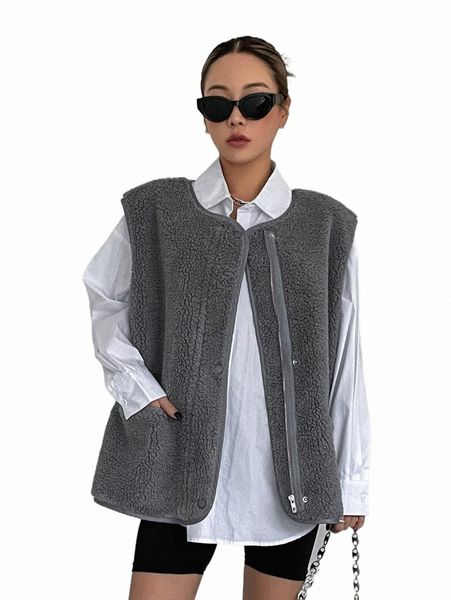 

women's down & parkas dazy 1pc zip up teddy vest coat s2qs#, Black