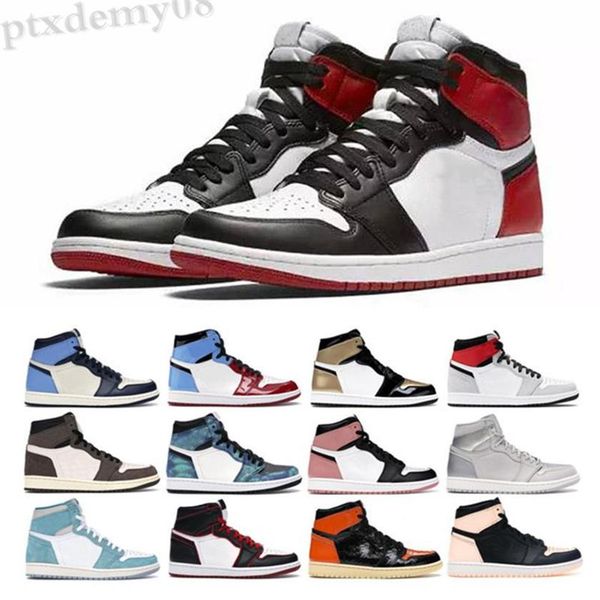 

2021 whole 1 og men shoes women low sports sneakers sky blue black red unc 36-46 sl08288r, Black;brown