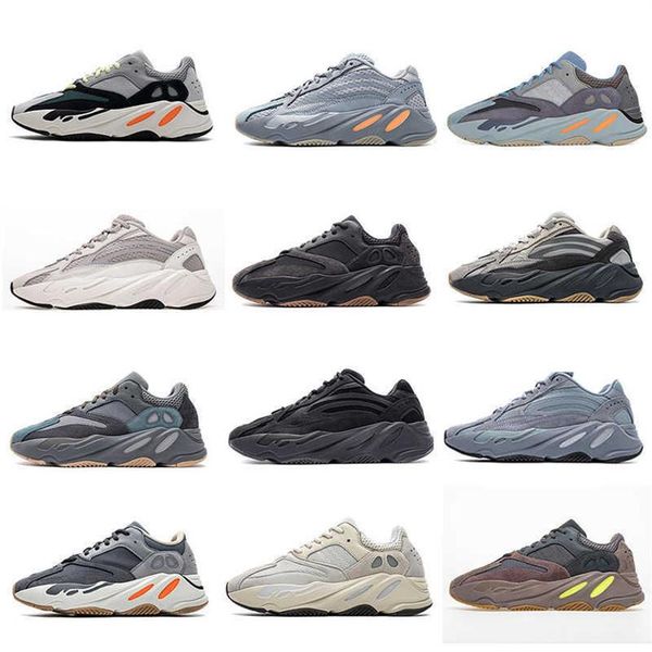 

2021 static reflective 700 v2 running shoes wave inertia tephra solid grey utility black men women sport trainer eur 36-45224v