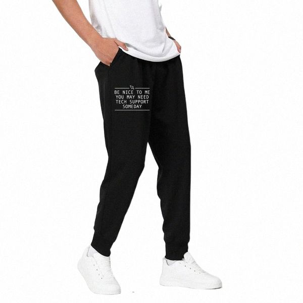 

men's pants men's pants funny tech support printed men women sweatpants novelty gift trousers computer geek smart harajuku sports, Black