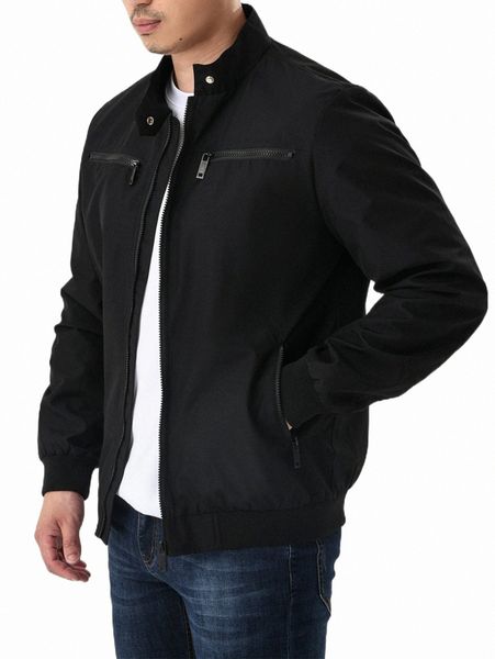 

men's jackets men solid zip up jacket 2022 new b9fi#, Black;brown