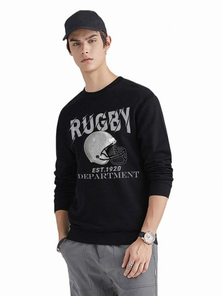 

men's hoodies & sweatshirts men letter & graphic print pullover m58p#, Black
