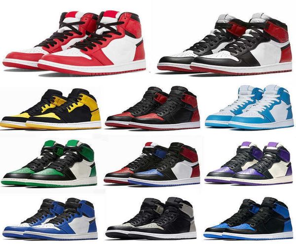 

jumpman 1 og high basketball shoes 1s pink green university blu