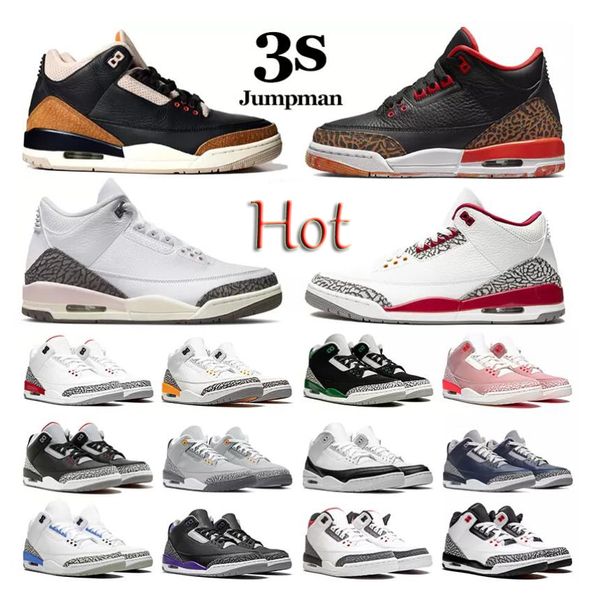 

3s jumpman 3 men basketball shoes desert elephant kumquat cardinal red cement black cat a ma maniere womens mens trainers sports sneakers