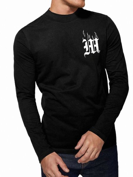 

men's t-shirts men letter graphic tee without necklace m7ua#, White;black